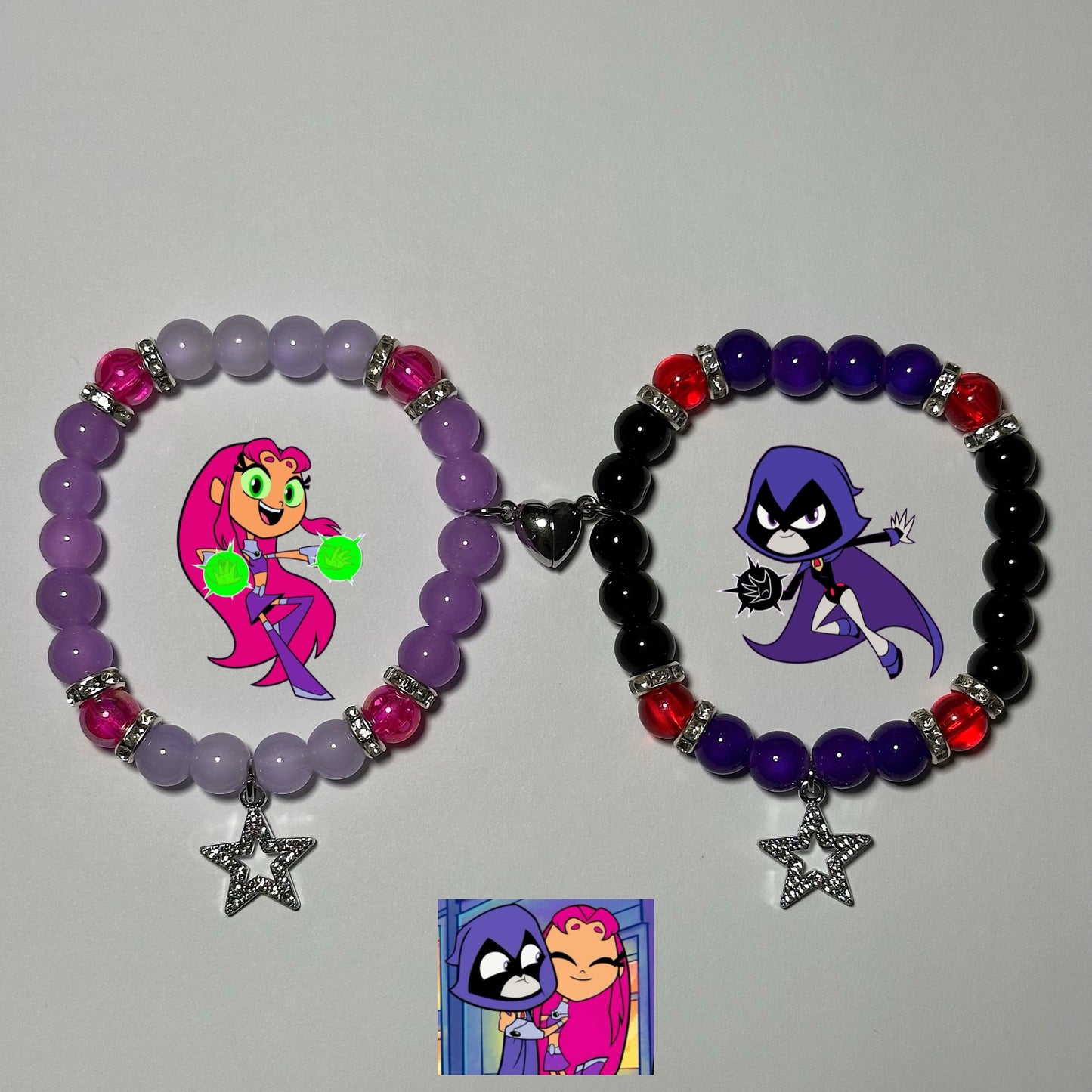 PRE-ORDER Starfire & Raven Bracelets (Available as set or individually)