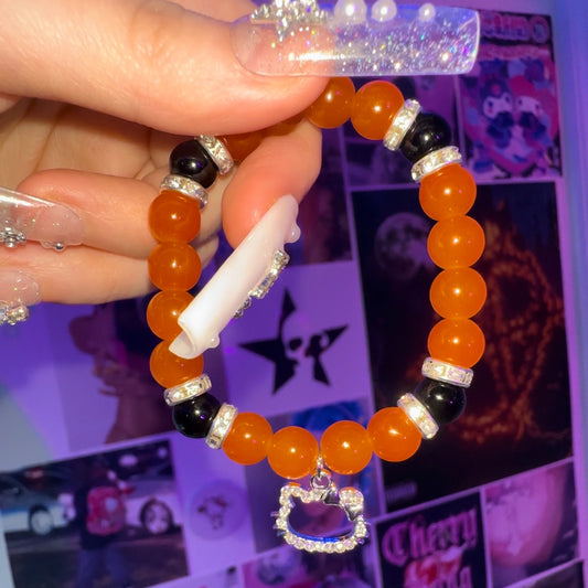 Pulsera de gatito de diamantes espeluznante