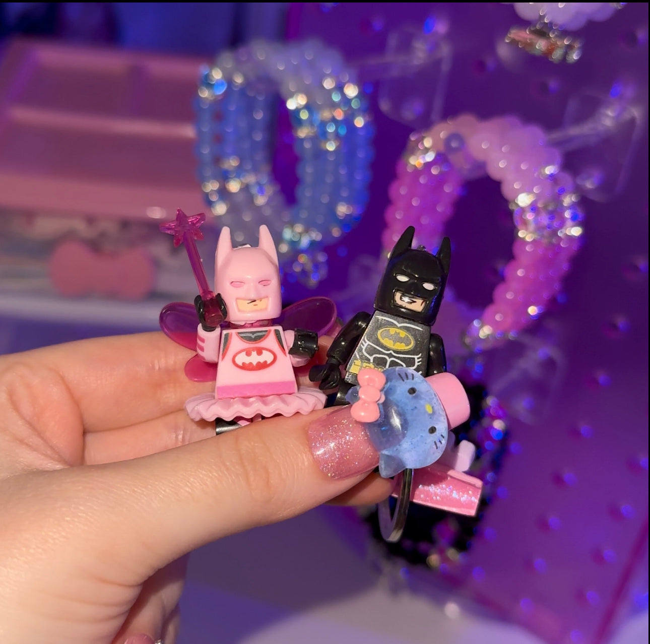 Batman, Batfairy, & BatBunny Keychains