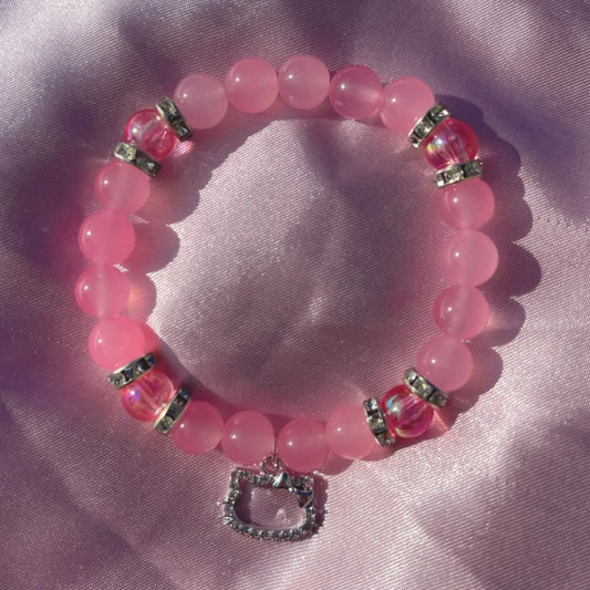 Pulsera de gatito de diamantes