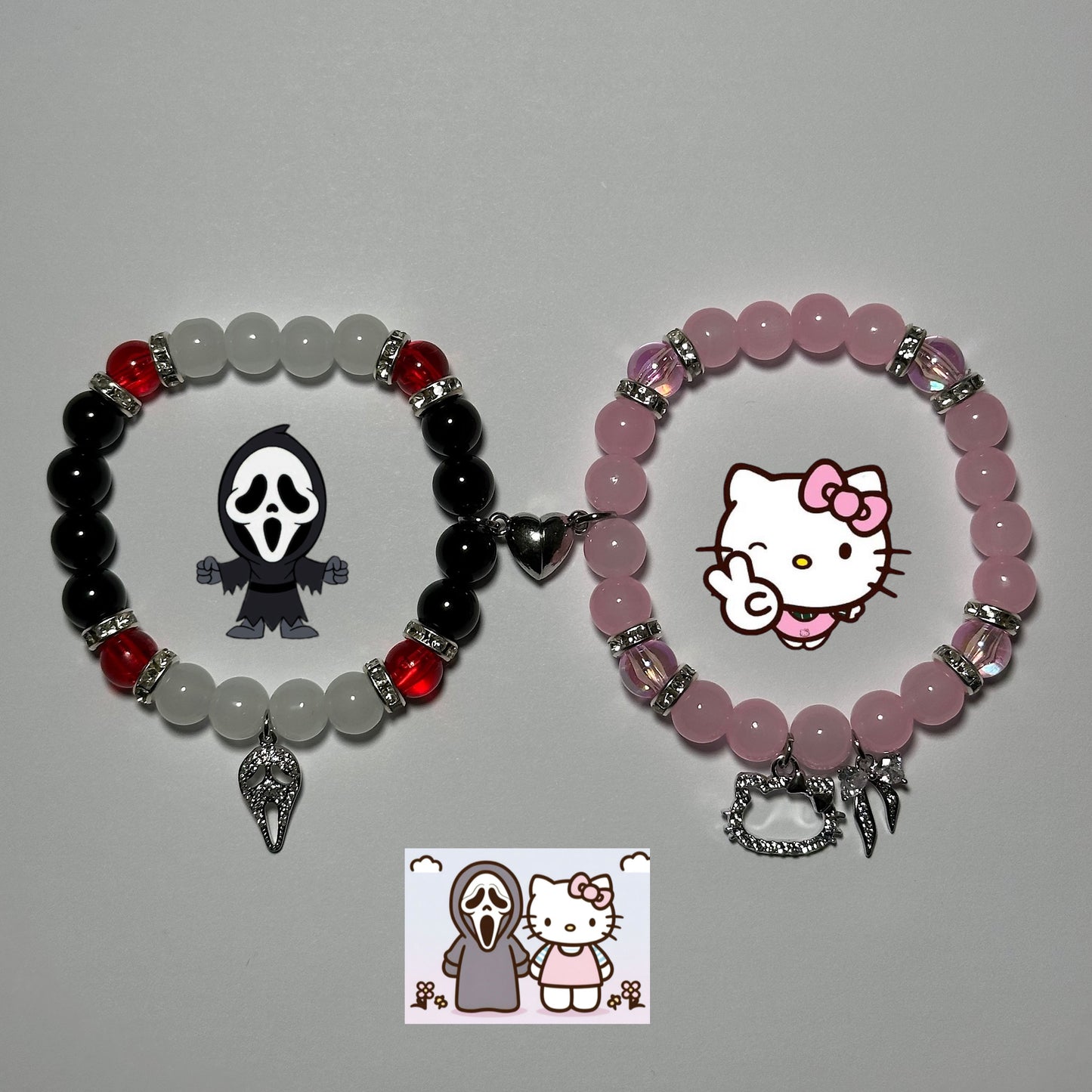 Pulseras Scream y Hello Kitty (juego o individual)