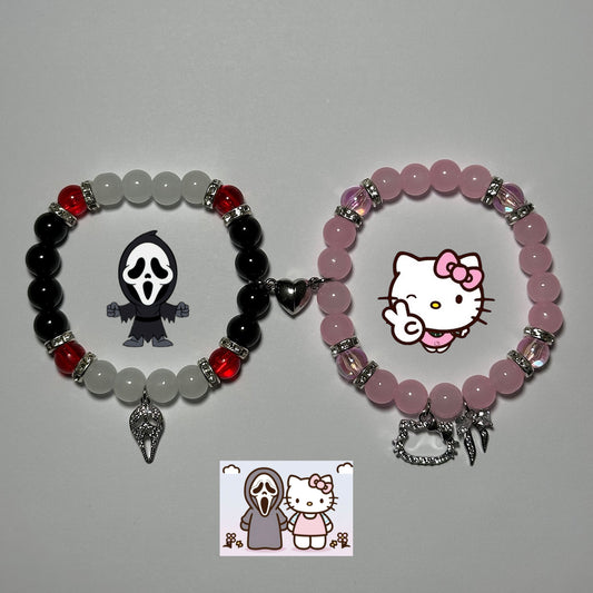 Pulseras Scream y Hello Kitty (juego o individual)