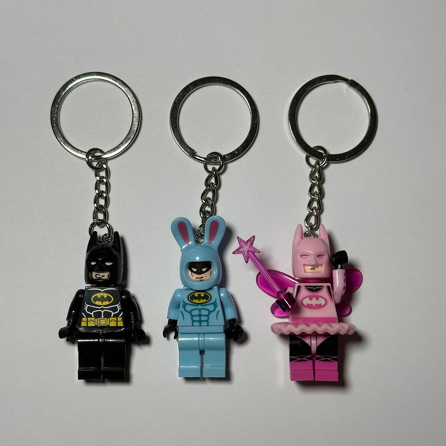 Batman, Batfairy, & BatBunny Keychains