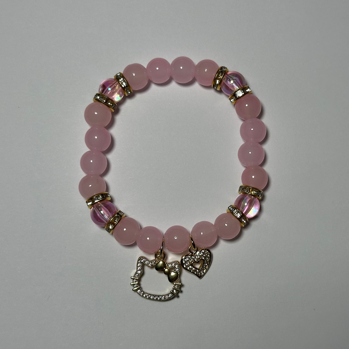 Pulsera dorada de Hello Kitty Love