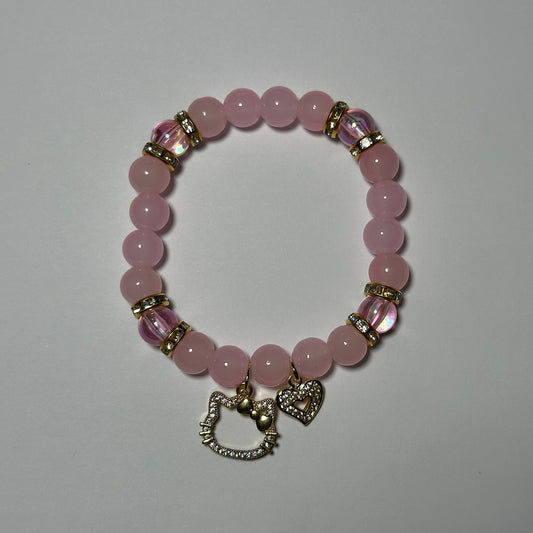 Pulsera dorada de Hello Kitty Love
