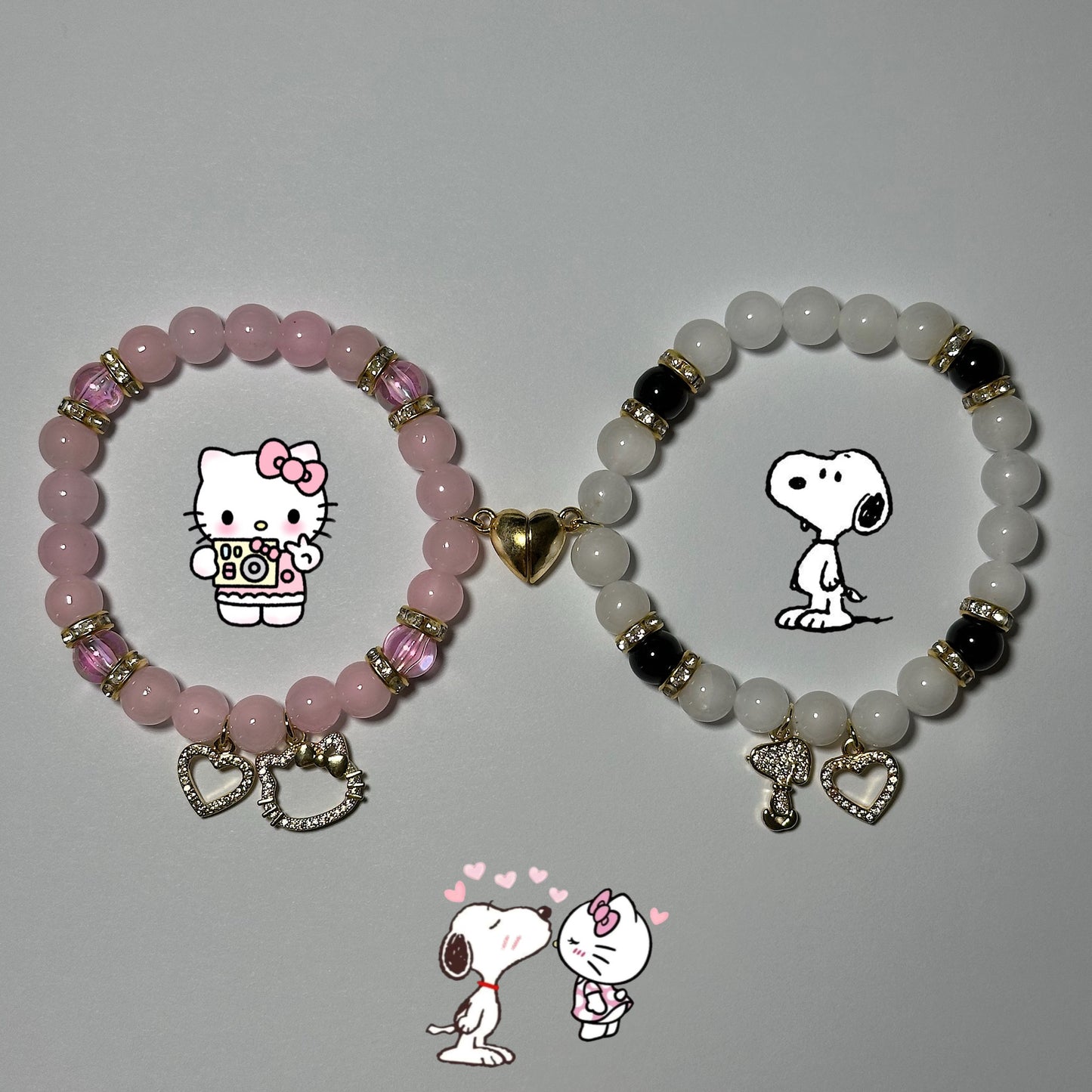 Pulseras de oro HK y perro (se venden en conjunto o por separado)