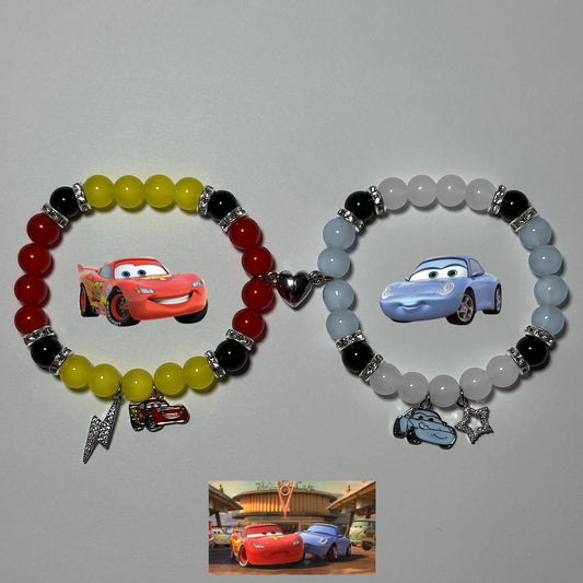 Lightning McQueen & Sally Bracelets