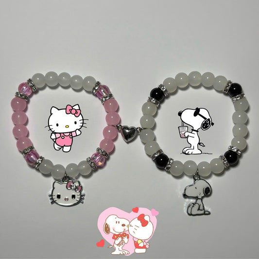 Hello Kitty & Snoopy Bracelets (Sold as set or individually)